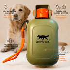Tragbare 2-in-1 Hunde-Wasserflasche mit Faltnapf