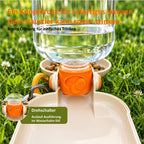 Tragbare 2-in-1 Hunde-Wasserflasche mit Faltnapf