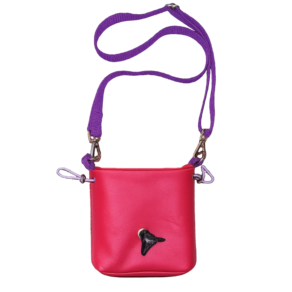 Gassi-Tasche aus Echtleder mit Kotbeutelspender
