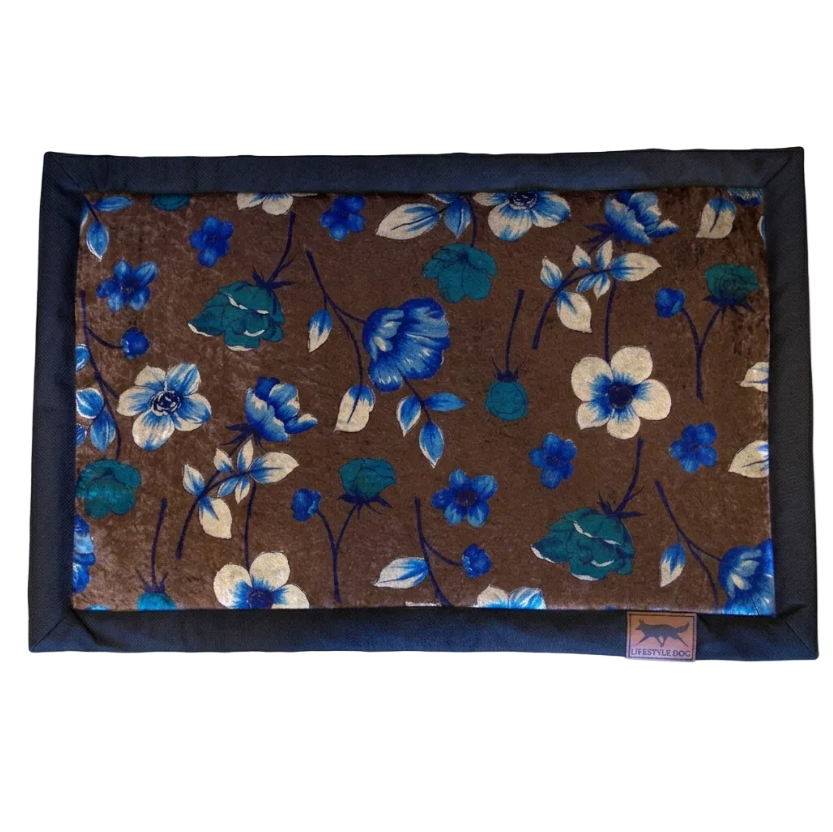 Hundeliegematte To Go „Blue Blossom“