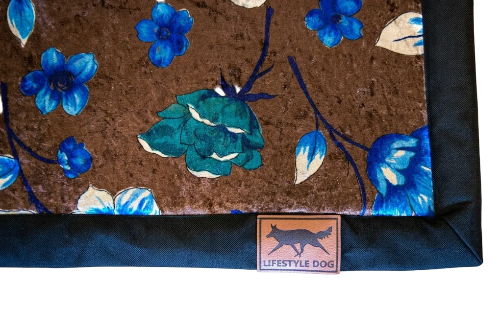 Hundeliegematte To Go „Blue Blossom“
